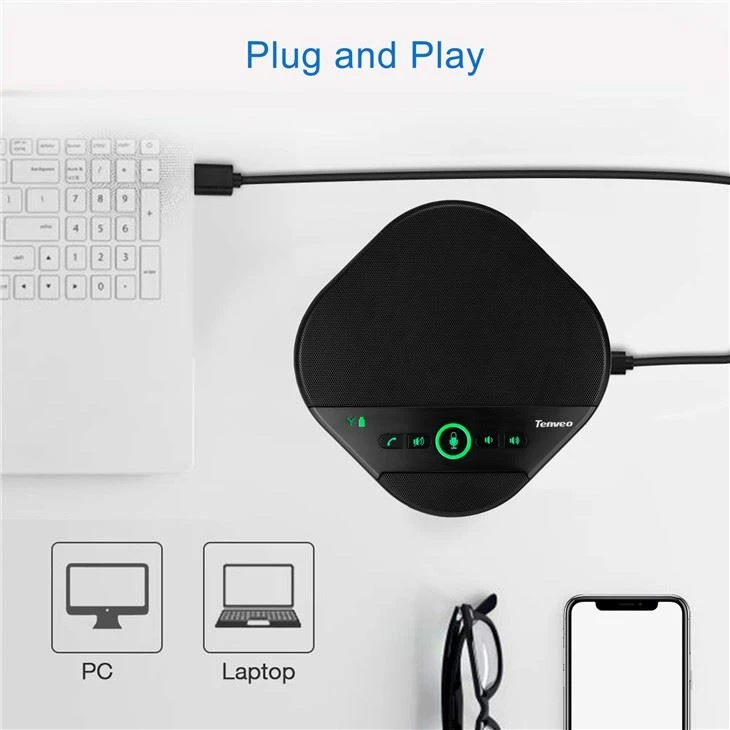 360 Degree Pickup Omnidirectional Speakerphone